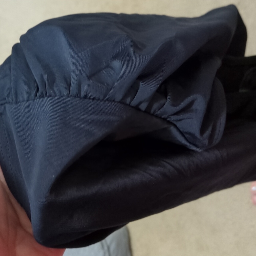 Black Swim Bottoms With Ruched Sides XL - Picture 5 of 5